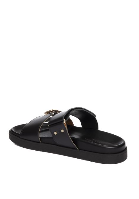 Black birkin sandal VINCENT VEGA | BIRKINVIT-NERO